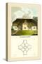 Four Cottages for Labourers-Papworth-Stretched Canvas