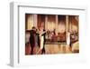 Four Couples Take Advantage of the Dance-Floor in a Smart Restaurant-null-Framed Photographic Print