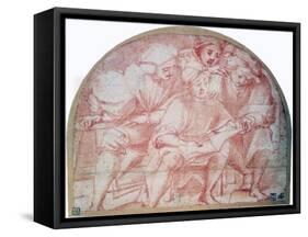 'Four Courtiers', c1514-1557. Artist: Jacopo Pontormo-Jacopo Pontormo-Framed Stretched Canvas