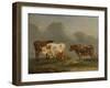 Four Cows in a Meadow-Paulus Potter-Framed Art Print