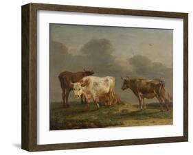 Four Cows in a Meadow-Paulus Potter-Framed Art Print