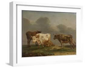 Four Cows in a Meadow-Paulus Potter-Framed Art Print