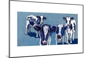 Four Cows-Kathryn Wronski-Mounted Art Print