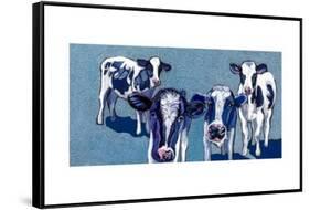 Four Cows-Kathryn Wronski-Framed Stretched Canvas