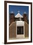 Four Crosses Adobe Church of Taos Pueblo-George Oze-Framed Photographic Print