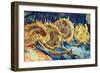 Four Cut Sunflowers, 1887-Vincent van Gogh-Framed Premium Giclee Print