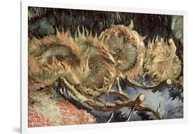 Four Cut Sunflowers, c.1887-Vincent van Gogh-Framed Giclee Print