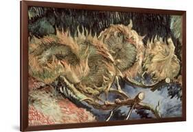 Four Cut Sunflowers, c.1887-Vincent van Gogh-Framed Giclee Print