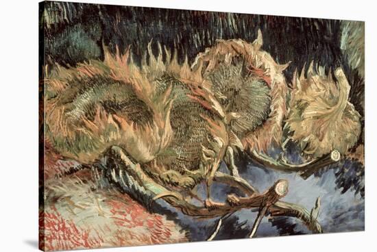 Four Cut Sunflowers, c.1887-Vincent van Gogh-Stretched Canvas