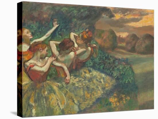 Four Dancers by Edgar Degas-Edgar Degas-Stretched Canvas