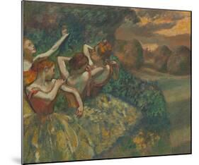 Four Dancers-Edgar Degas-Mounted Giclee Print