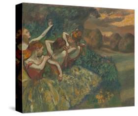 Four Dancers-Edgar Degas-Stretched Canvas