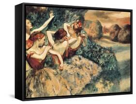 Four Dancers-Edgar Degas-Framed Stretched Canvas