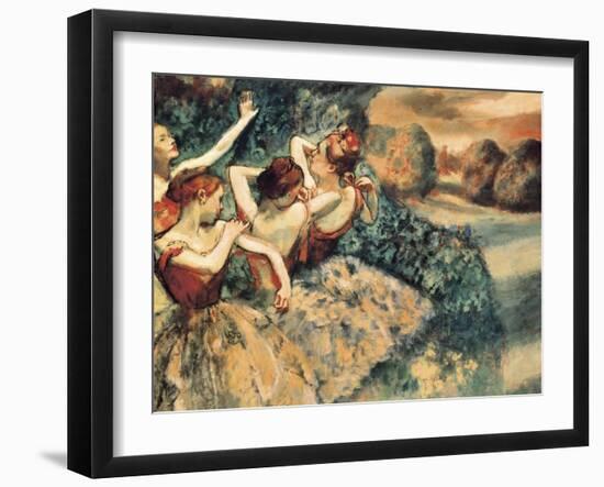 Four Dancers-Edgar Degas-Framed Art Print