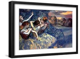 Four Dancers-Edgar Degas-Framed Art Print