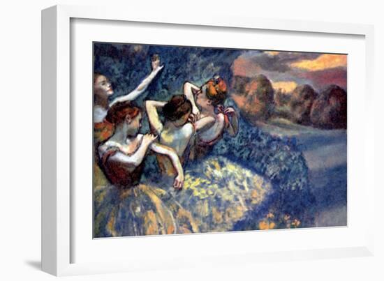 Four Dancers-Edgar Degas-Framed Art Print