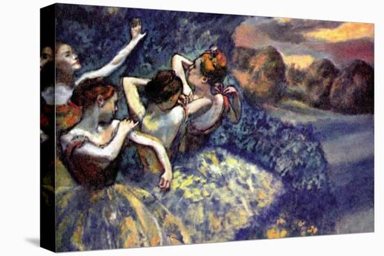 Four Dancers-Edgar Degas-Stretched Canvas
