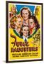 Four Daughters, Gale Page, Rosemary Lane, Priscilla Lane, Lola Lane, 1938-null-Framed Art Print