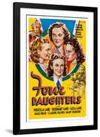 Four Daughters, Gale Page, Rosemary Lane, Priscilla Lane, Lola Lane, 1938-null-Framed Art Print