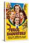 Four Daughters, Gale Page, Rosemary Lane, Priscilla Lane, Lola Lane, 1938-null-Stretched Canvas