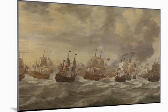 Four Days Naval Battle-Willem van de Velde-Mounted Art Print