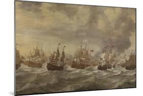 Four Days Naval Battle-Willem van de Velde-Mounted Art Print