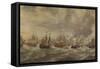 Four Days Naval Battle-Willem van de Velde-Framed Stretched Canvas