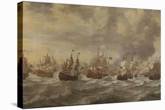 Four Days Naval Battle-Willem van de Velde-Stretched Canvas