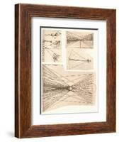 Four diagrams illustrating the theory of light and shade, c1472-c1519 (1883)-Leonardo Da Vinci-Framed Giclee Print