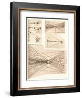 Four diagrams illustrating the theory of light and shade, c1472-c1519 (1883)-Leonardo Da Vinci-Framed Giclee Print