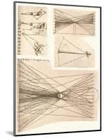 Four diagrams illustrating the theory of light and shade, c1472-c1519 (1883)-Leonardo Da Vinci-Mounted Giclee Print