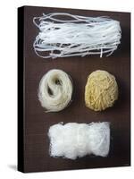 Four Different Types of Asian Noodles-Jean Cazals-Stretched Canvas