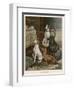 Four Dogs Lust after Their Owners' Food-Fanny Moody-Framed Photographic Print