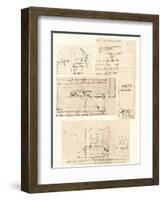 Four drawings illustrating the practice of painting, c1472-c1519 (1883)-Leonardo Da Vinci-Framed Giclee Print