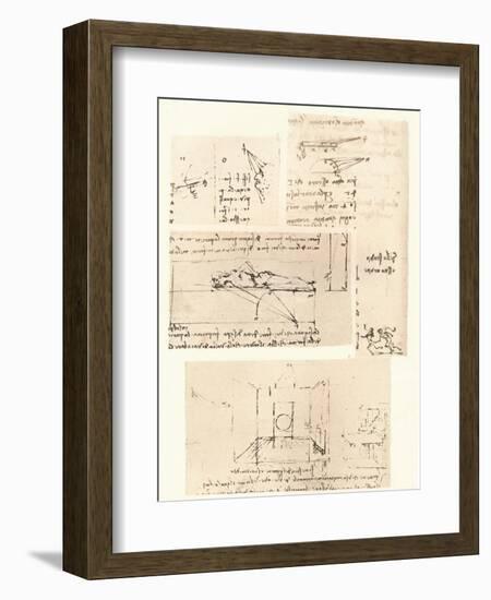 Four drawings illustrating the practice of painting, c1472-c1519 (1883)-Leonardo Da Vinci-Framed Giclee Print
