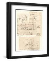 Four drawings illustrating the practice of painting, c1472-c1519 (1883)-Leonardo Da Vinci-Framed Giclee Print