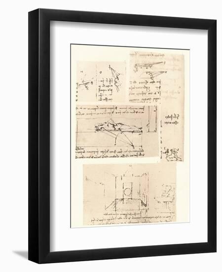 Four drawings illustrating the practice of painting, c1472-c1519 (1883)-Leonardo Da Vinci-Framed Giclee Print