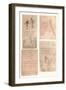 Four drawings illustrating the theory of the movements of the human figure, c1472-c1519 (1883)-Leonardo Da Vinci-Framed Giclee Print