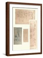 Four drawings illustrating the theory of the movements of the human figure, c1472-c1519 (1883)-Leonardo Da Vinci-Framed Giclee Print