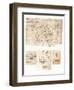 Four drawings of allegorical representations, c1472-c1519 (1883)-Leonardo Da Vinci-Framed Giclee Print