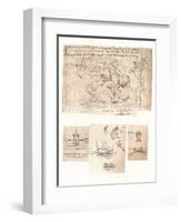 Four drawings of allegorical representations, c1472-c1519 (1883)-Leonardo Da Vinci-Framed Giclee Print