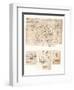 Four drawings of allegorical representations, c1472-c1519 (1883)-Leonardo Da Vinci-Framed Giclee Print