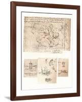 Four drawings of allegorical representations, c1472-c1519 (1883)-Leonardo Da Vinci-Framed Giclee Print