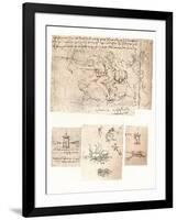 Four drawings of allegorical representations, c1472-c1519 (1883)-Leonardo Da Vinci-Framed Giclee Print