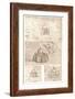 Four drawings of ecclesiastical architecture, c1472-c1519 (1883)-Leonardo Da Vinci-Framed Giclee Print
