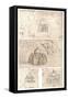 Four drawings of ecclesiastical architecture, c1472-c1519 (1883)-Leonardo Da Vinci-Framed Stretched Canvas