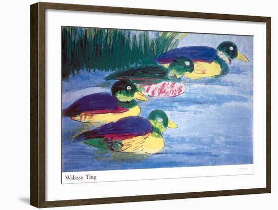 Four Ducks-Walasse Ting-Framed Art Print