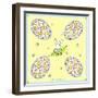 Four Egg Floating Bunny-Lisa Katharina-Framed Giclee Print