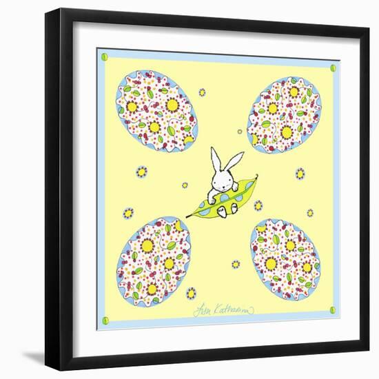 Four Egg Floating Bunny-Lisa Katharina-Framed Giclee Print