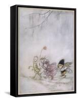 Four Elves-Arthur Rackham-Framed Stretched Canvas
